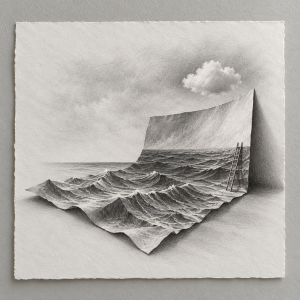 Folded Horizon (AI-generated)