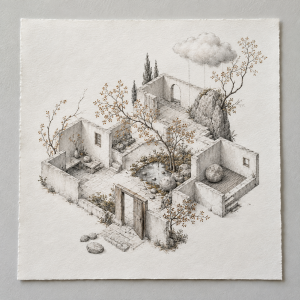 A Map of Quiet Things (AI-generated)
