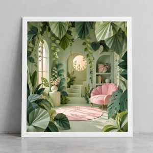 Paper Forest Poster (AI-generated)