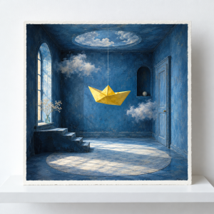 Blue Room Print (AI-generated)
