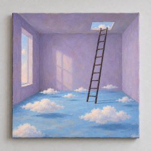 When the Floor Becomes Sky (AI-generated)