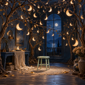Night Orchard (AI-generated)