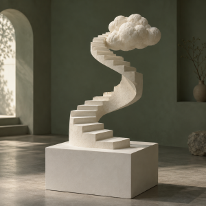The Quiet Stair (AI-generated)